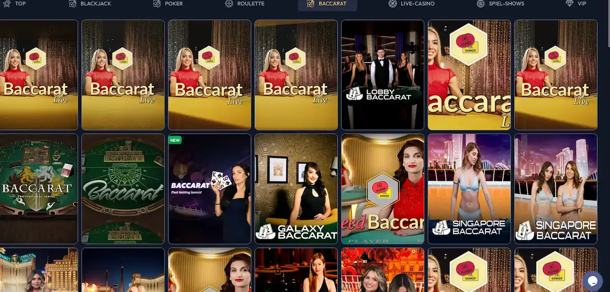 Gangsta Casino Baccarat – Live-Tische mit echten Dealern